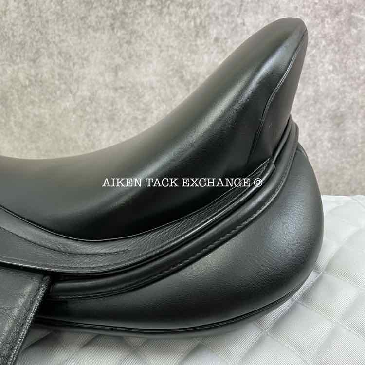 **SOLD** 2008 Prestige Optimax Dressage Saddle, 17" Seat, 34 Tree - Medium Wide, Wool Flocked Panels