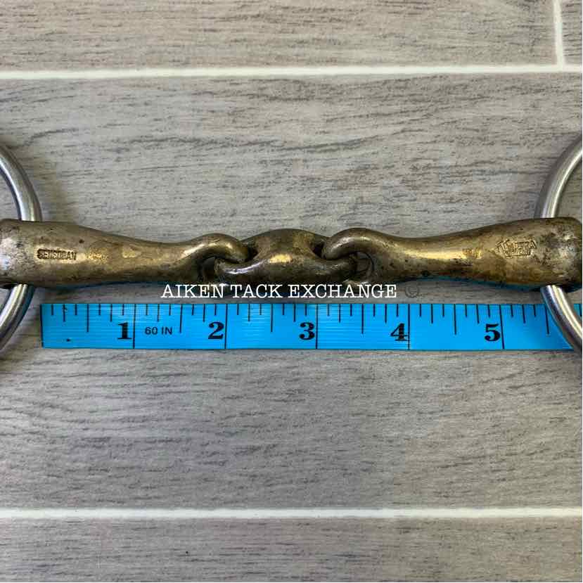 Herm Sprenger KK Ultra Sensogan Double Joint Loose Ring Bit 5.25"