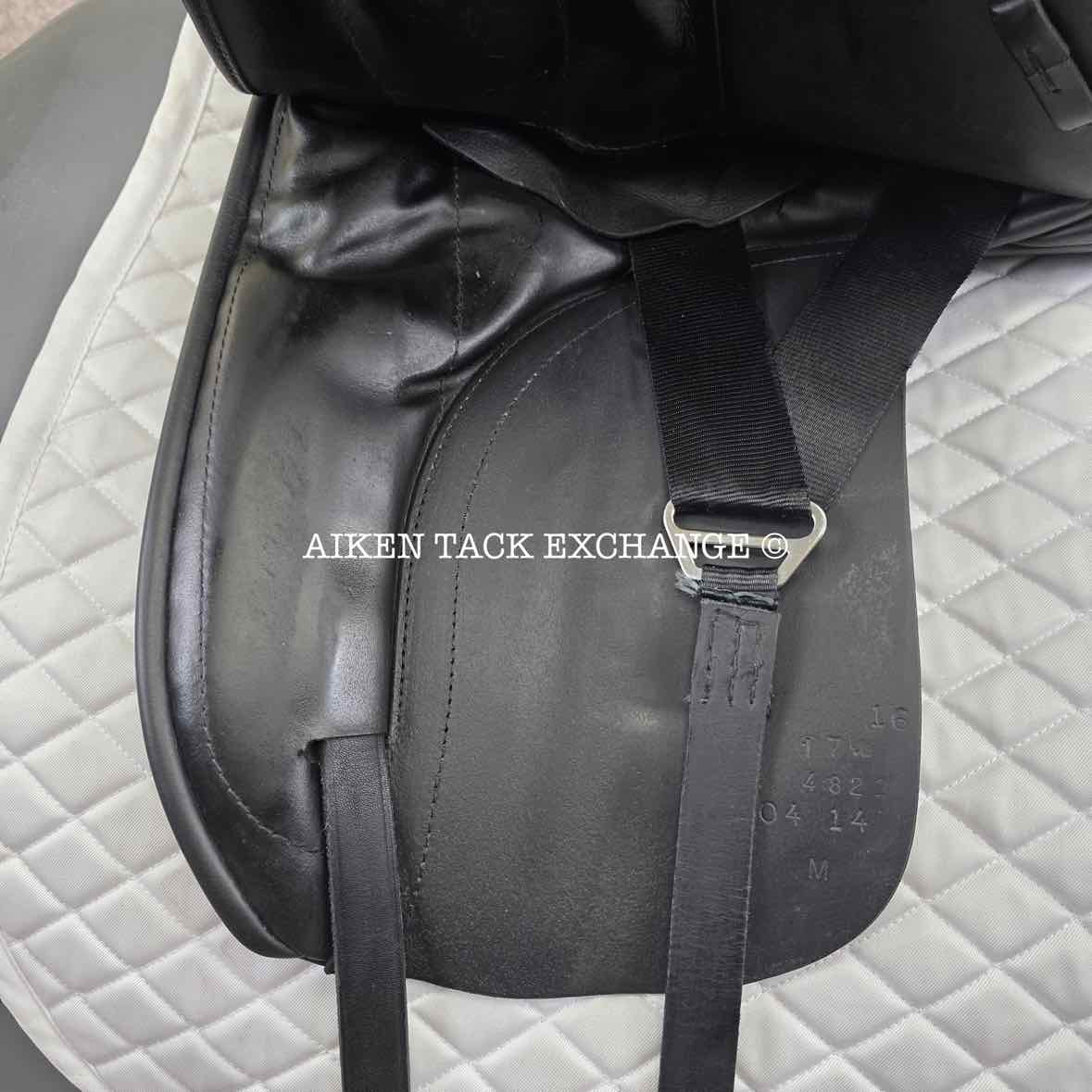 2014 Custom Saddlery Signature Wolfgang Solo Dressage Saddle, 17.5" Seat, Adjustable Tree, Wool Flocked Panels