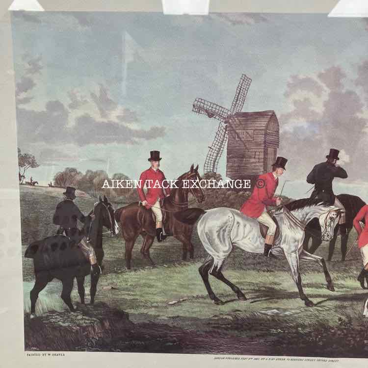 The Meet Hunt Scene Print by William J. Shayer, Matted/Framed, 27" x 23"