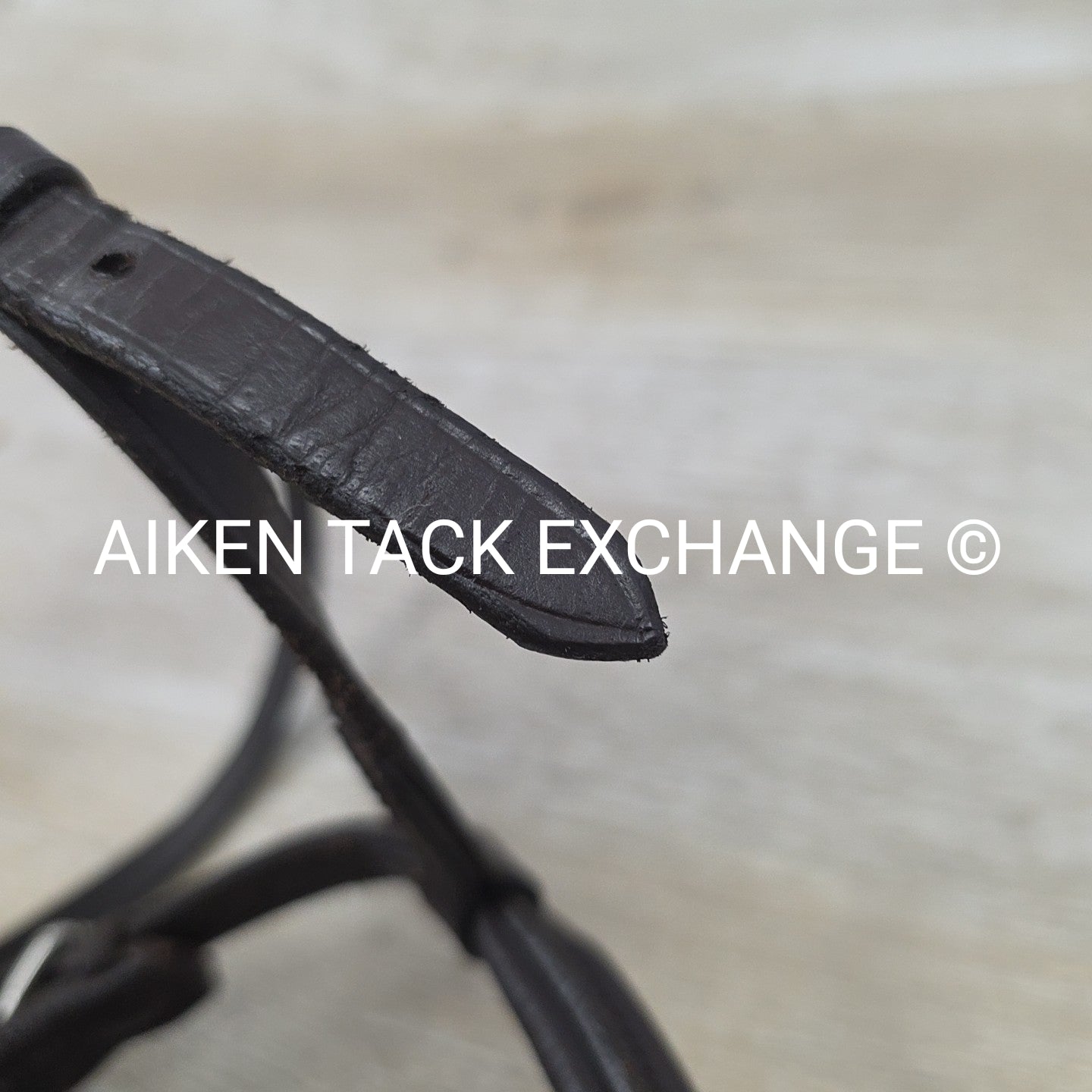 Plain Raised Flash Noseband, Brown, Size Full