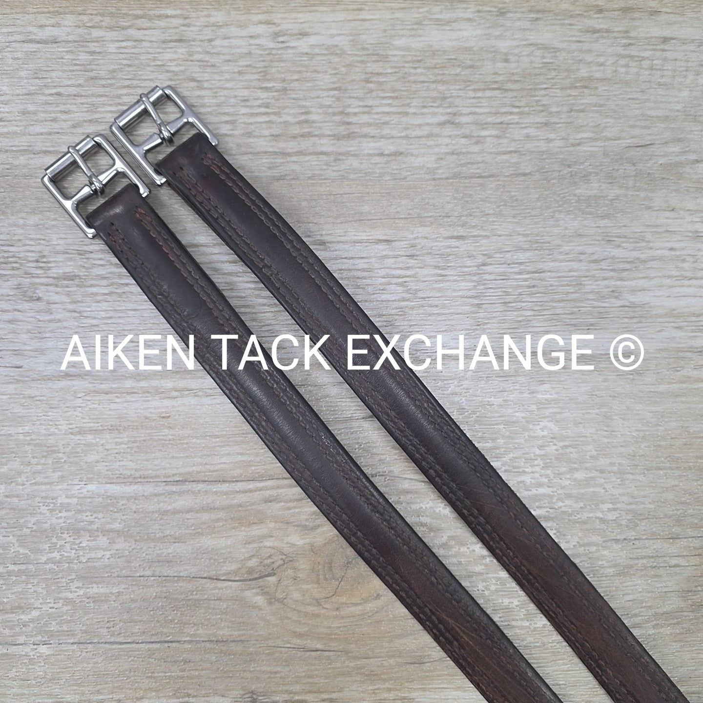 Nunn Finer Nylon Lined Stirrup Leathers, Brown, 50"