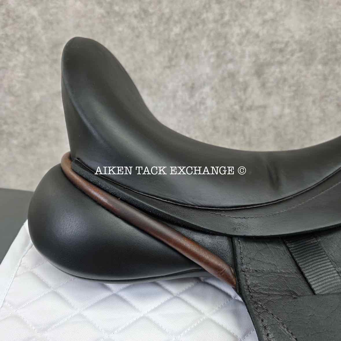 2014 Custom Saddlery Advantage Monoflap Dressage Saddle, 18" Seat, Adjustable Tree, Wool Flocked Panels