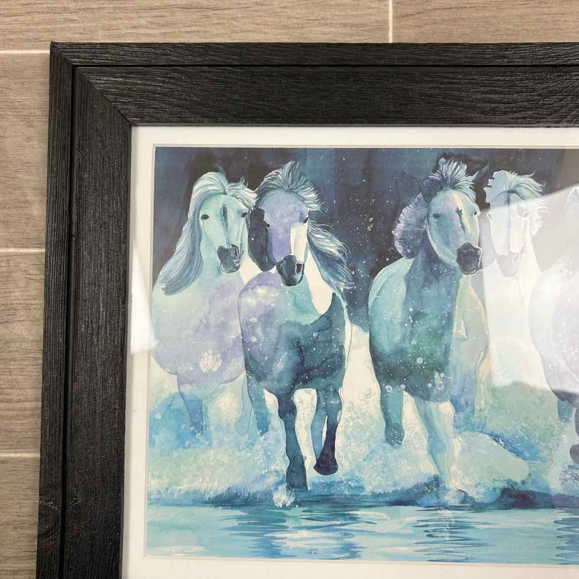 Horse Print, Matted and Framed, 17.5" x 14.5"