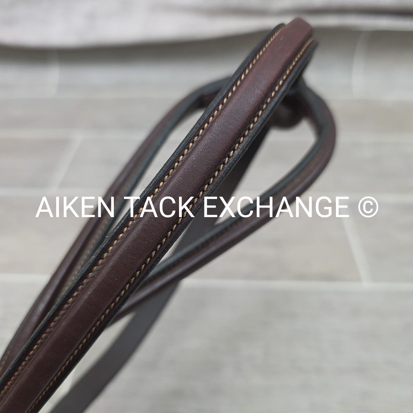 Dy'on Plain Square Raised Standing Martingale, Brown, Size Full