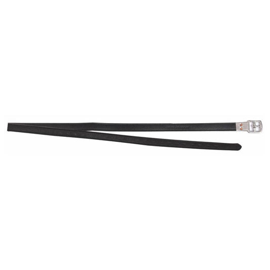 Henri de Rivel Triple Covered Close Contact Stirrup Leathers: Black / 54