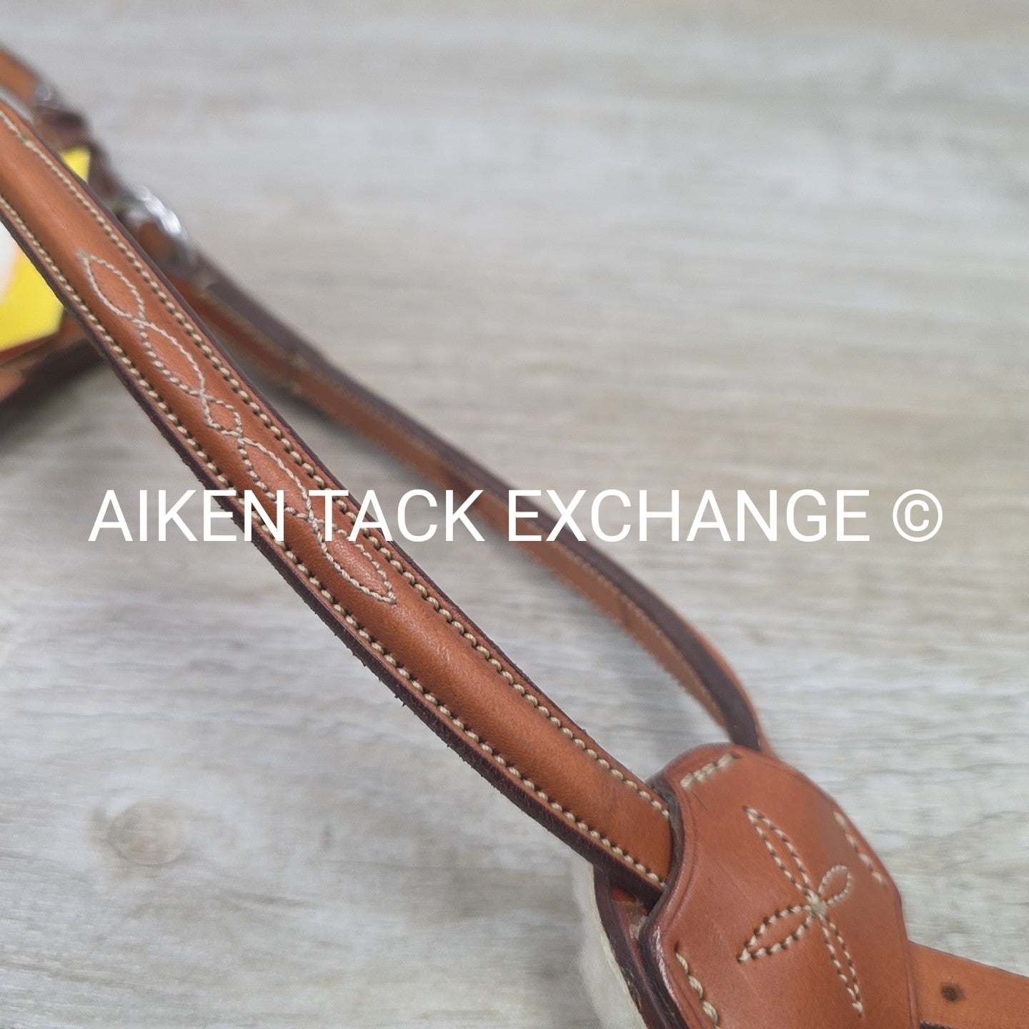 Edgewood Raised Fancy Stitched Figure 8 Noseband, Brown, Size Cob
