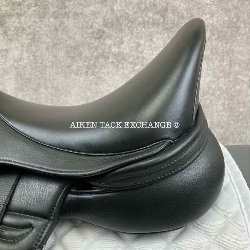 2024 Envy by Custom Saddlery Motion Monoflap Dressage Saddle, 17.5" Seat, Adjustable Tree, Wool Flocked Panels