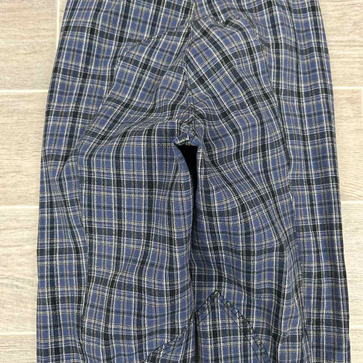 Eqituff Women's Knee Patch Breeches, Blue Plaid, Size 22 L, Brand New