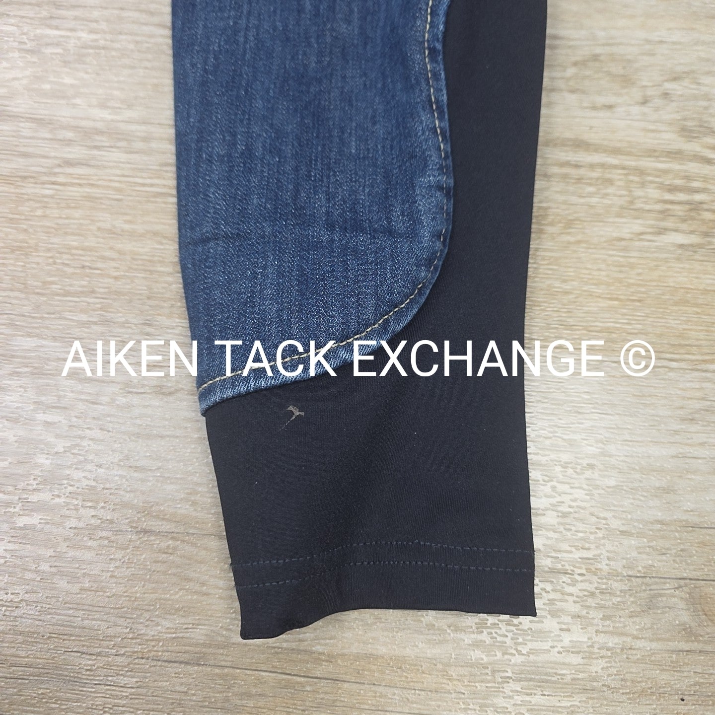 Schockemohle Denim Silicone Grip Full Seat Breeches, Size 26
