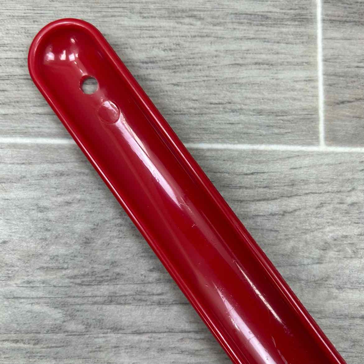 Equi-Essentials Curved Plastic Sweat Scraper, Red, Brand New