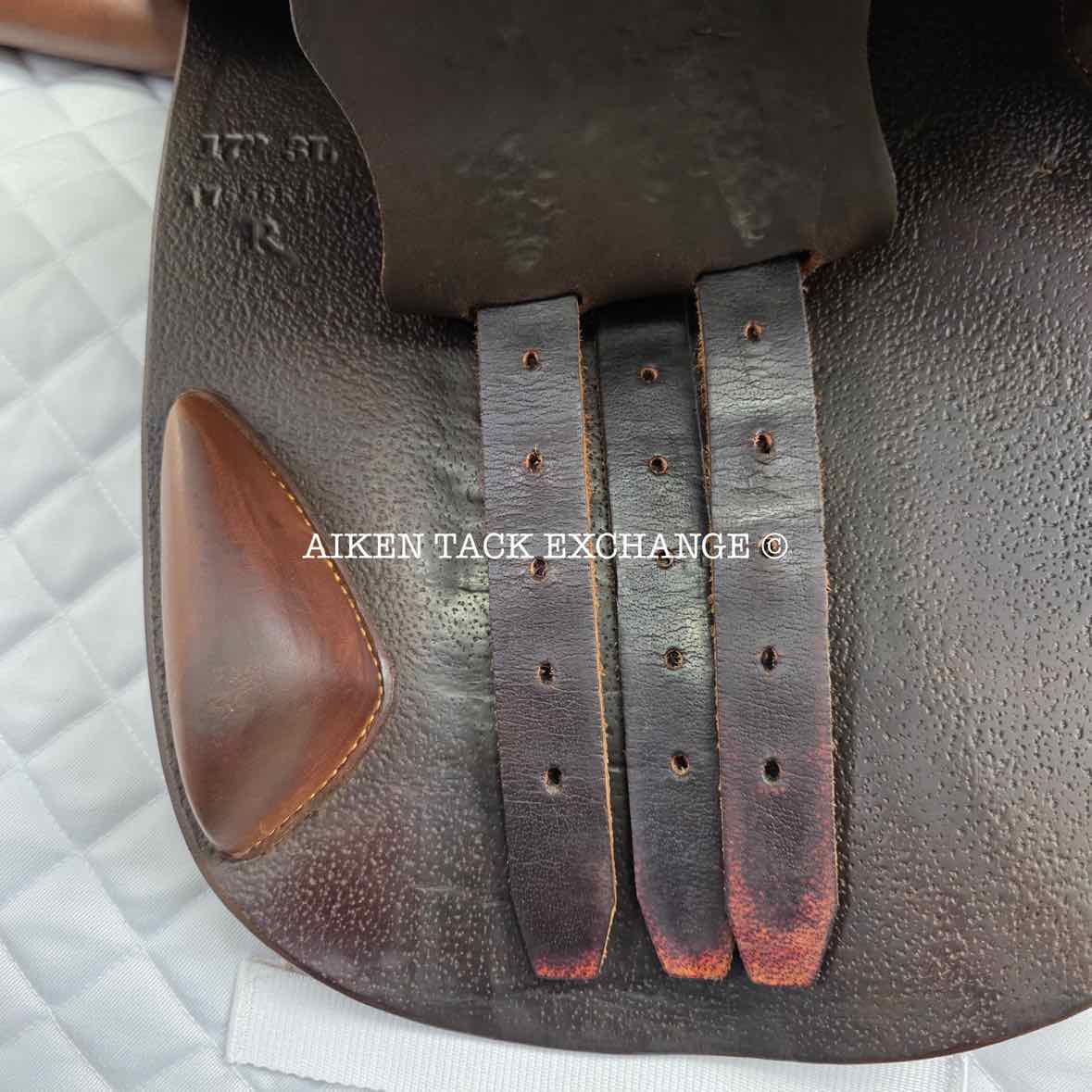 2017 PJ Close Contact Jump Saddle, 17" Seat, 3L Flap, Medium Wide Tree, Foam Panels