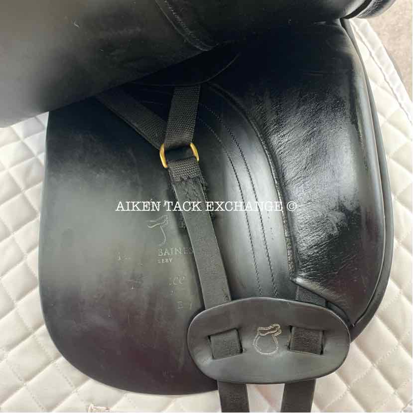 2003 Frank Baines Elegance Dressage Saddle, 17.5" Seat, Medium Tree, Wool Flocked Panels