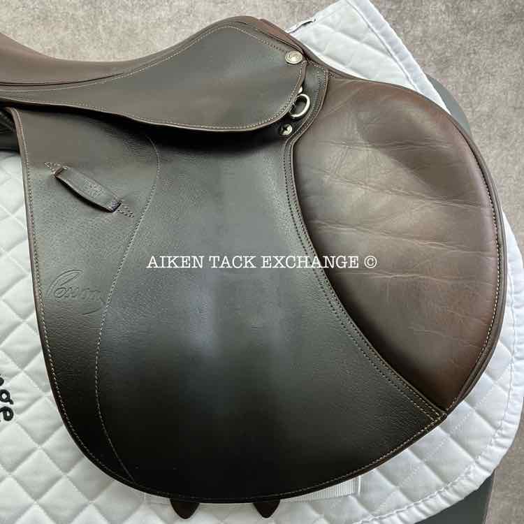 **SOLD** 2008 Pessoa Legacy XP Close Contact Jump Saddle, 17.5" Seat, Adjustable Tree - XCH Changeable Gullet, Wool Flocked Panels