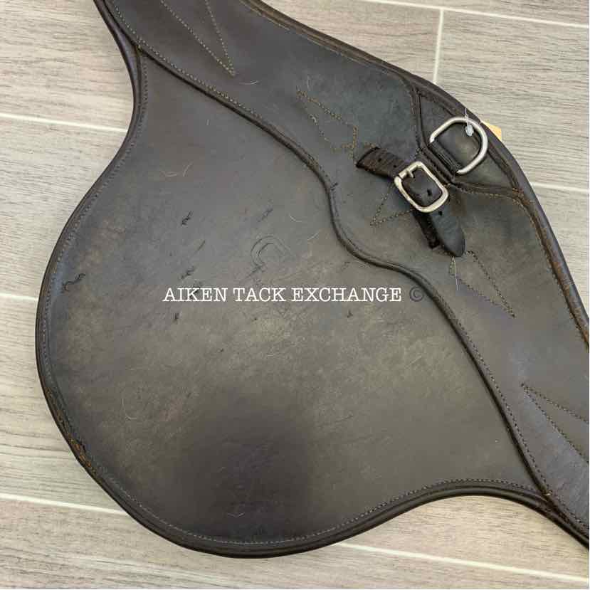 CWD Belly Guard Stud Girth with Double End Elastic, Brown, 48"
