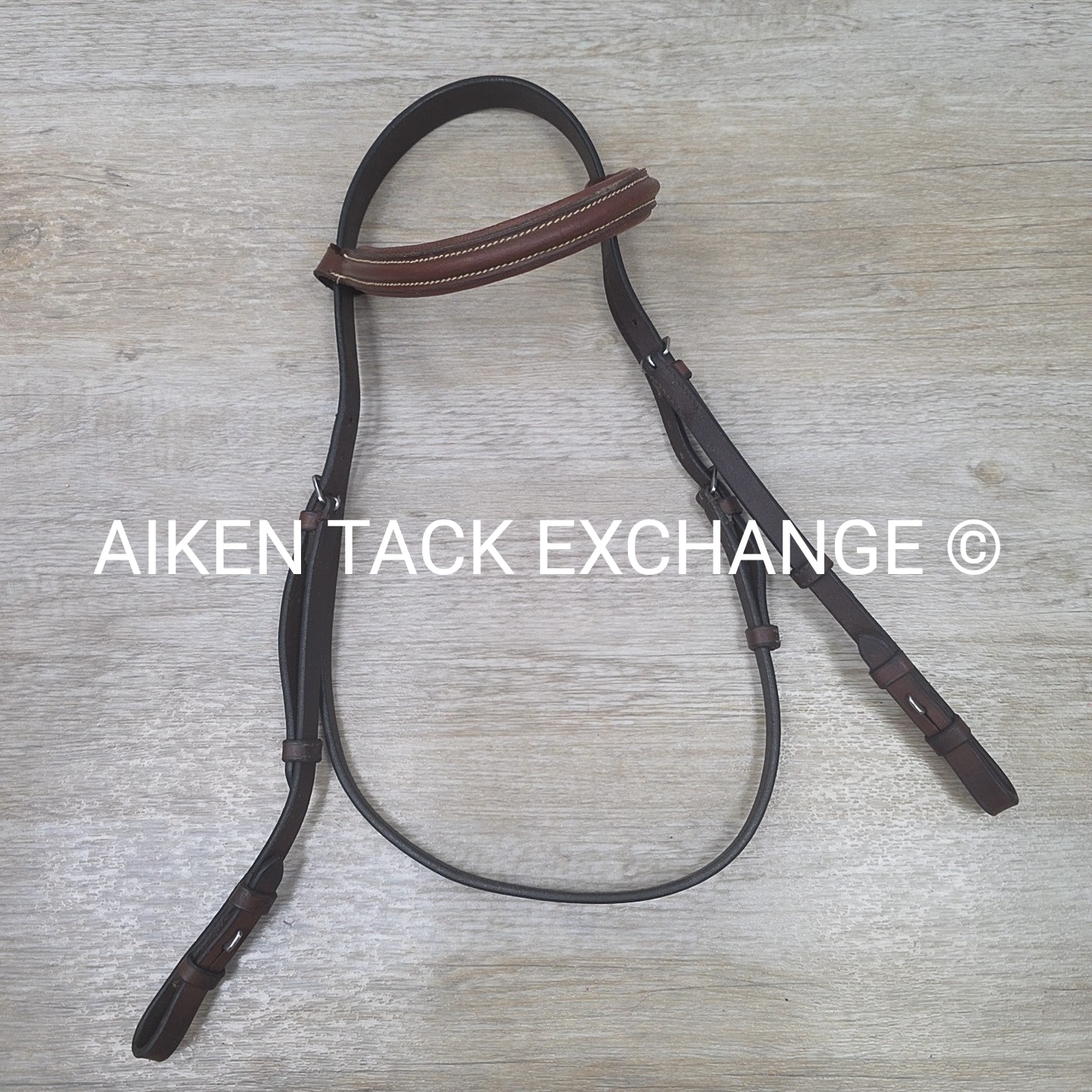 Plain Bridle, No Noseband, No Reins, Brown, Size Full