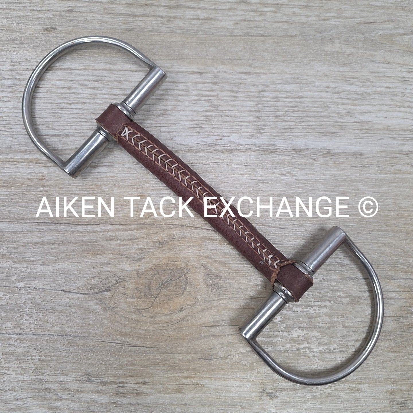 Leather Mullen Mouth D Ring Bit 5.5"