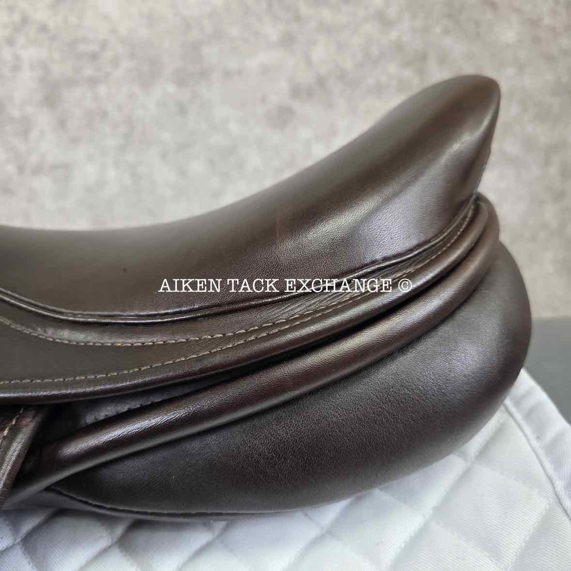 George Gullikson by Ryder Close Contact Jump Saddle, 17.5" Seat, Medium Tree, Wool Flocked Panels