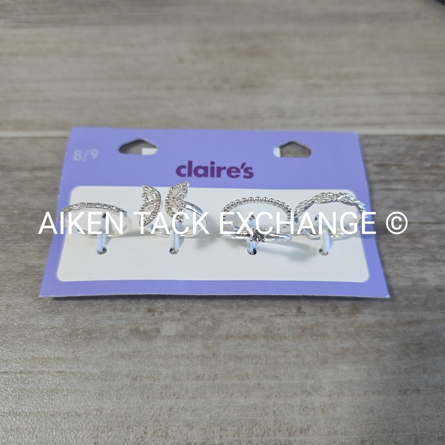 Claire's Ring Set (4) - Size 8/9