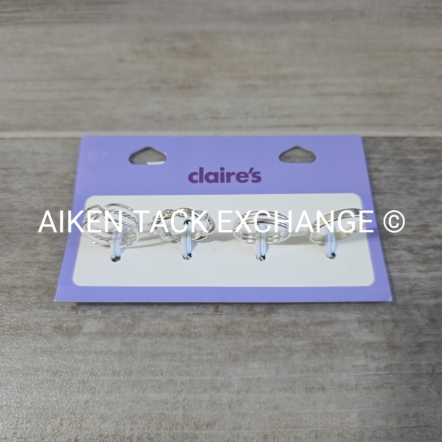 Claire's Ring Set (4) - Size 6/7