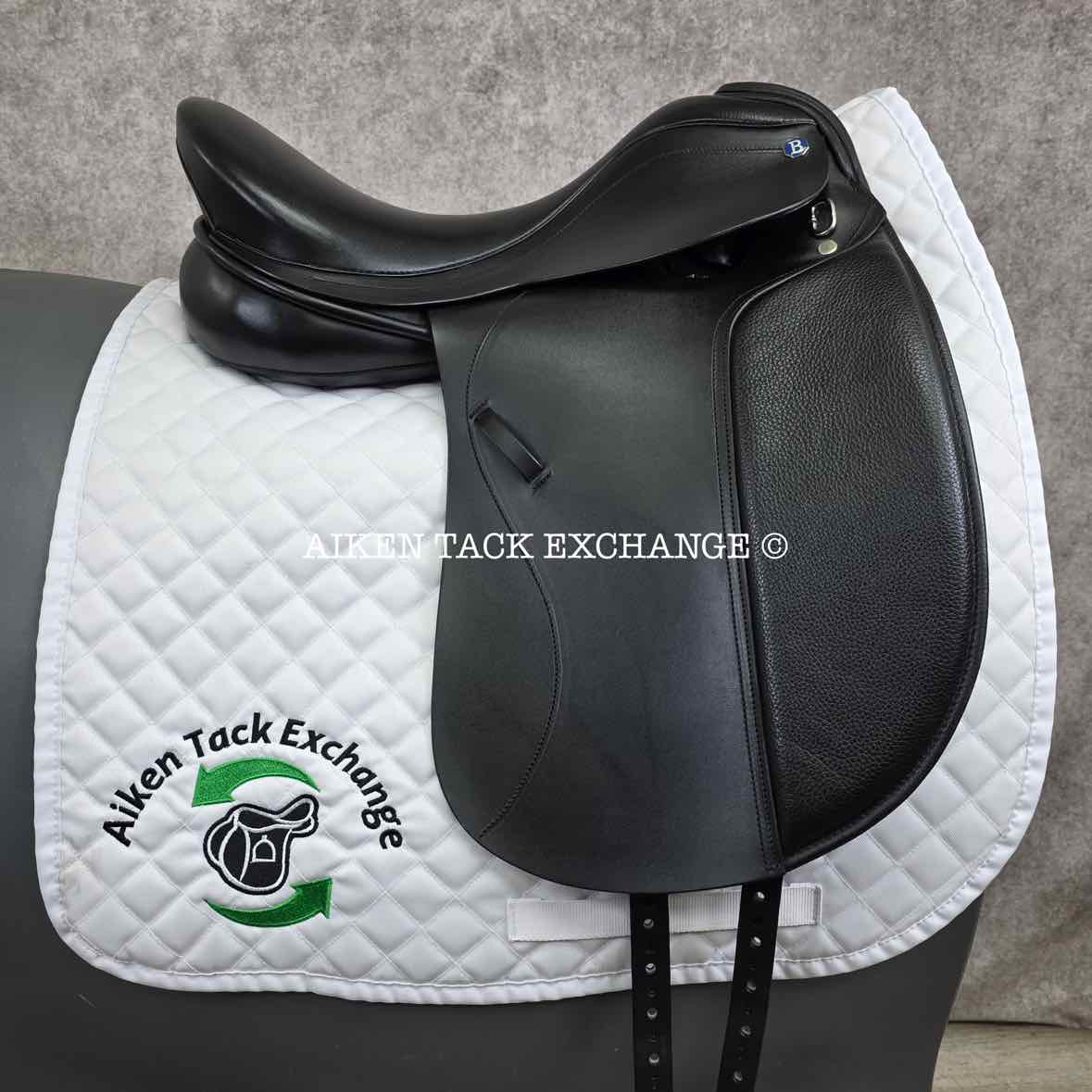 Barnsby Dressage Saddle, 17" Seat, Medium Tree, Wool Flocked Panels