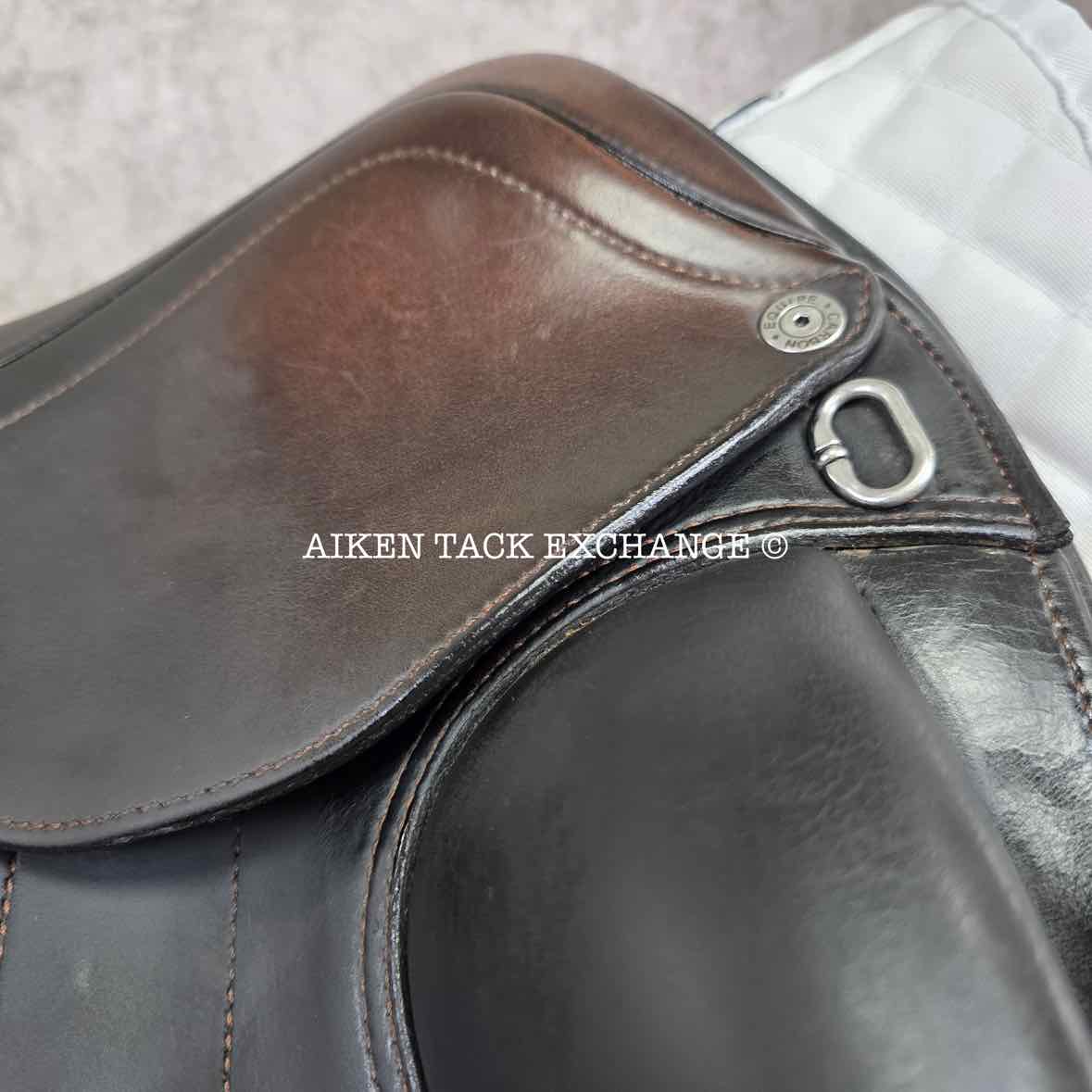 2020 Equipe Viktoria E-Carbon Monoflap Dressage Saddle, 17" Seat, Short Flap, MW/W Tree, Foam Panels