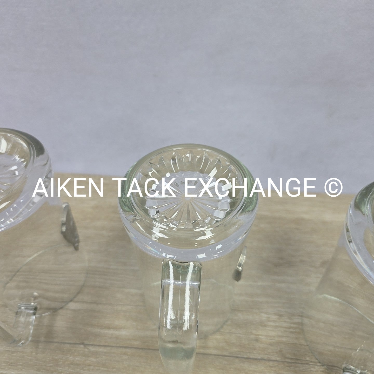 Horse Head Glass Mugs, Set of 5