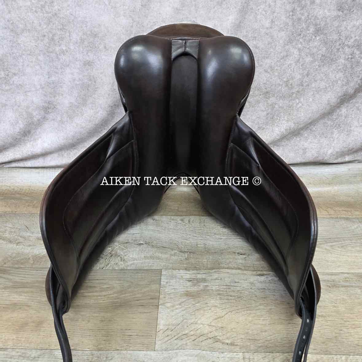 2004 Black Country Vinici Monoflap Dressage Saddle, 17.5" Seat, MW/W Tree, Wool Flocked Panels