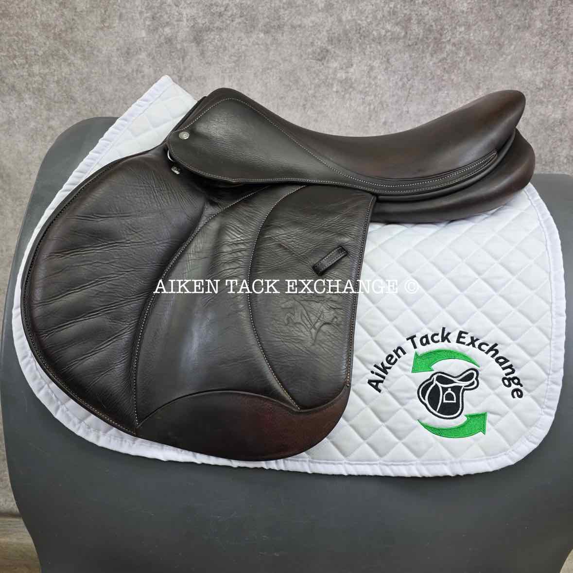 2018 Voltaire Palm Beach Close Contact Jump Saddle, 18.5" Seat, 3AAR Flap, M/MW Tree, PRO Panels, Full Buffalo Leather