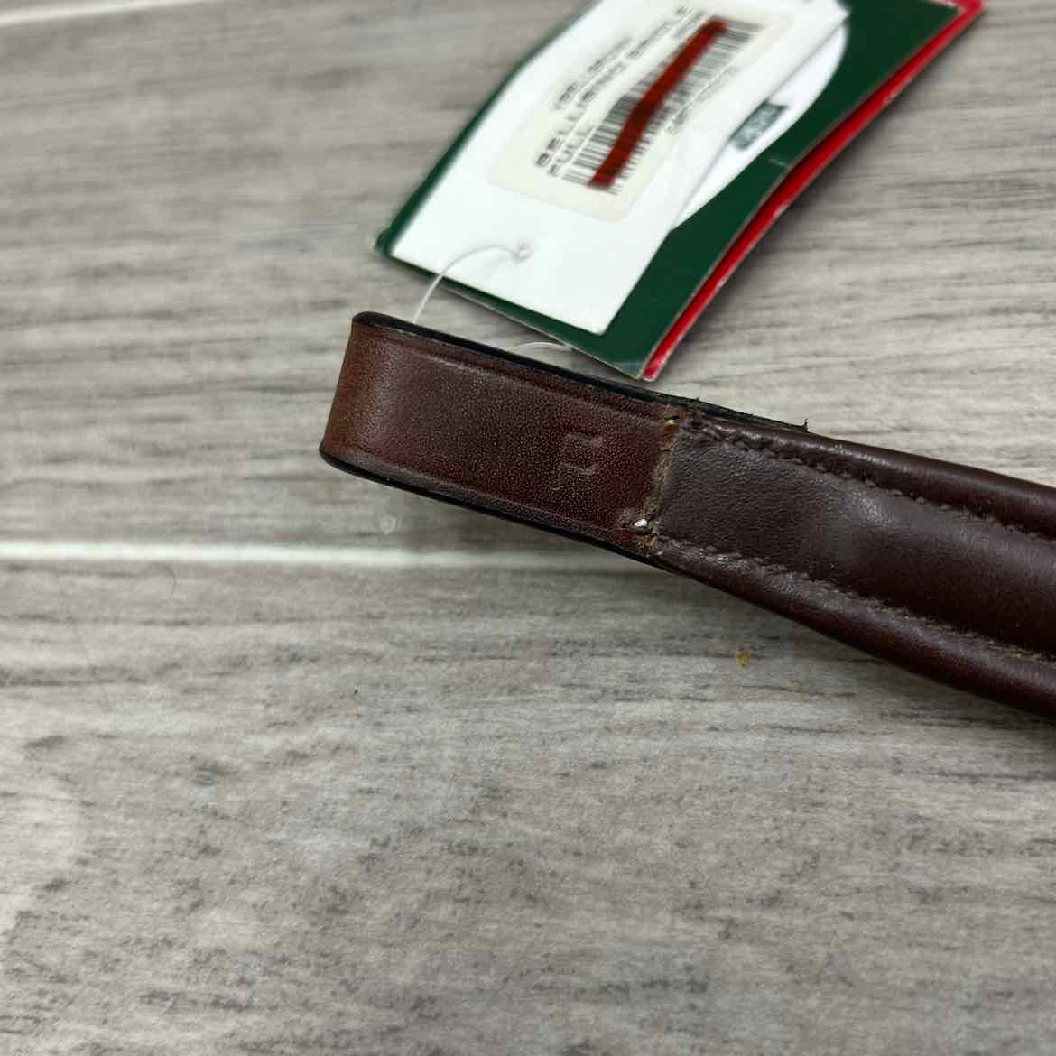 Nunn Finer Bellisino Fancy Stitched Browband, Brown, Size Full, Brand New