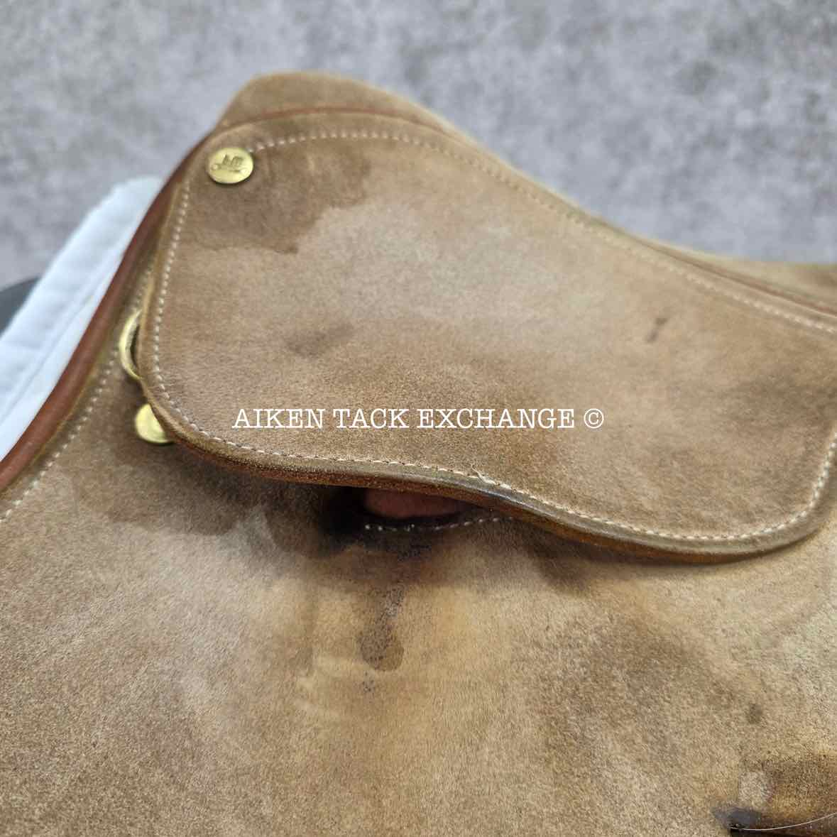 Merlo's American Style Suede Polo Saddle, 19" Seat, Narrow Tree, Foam Panels