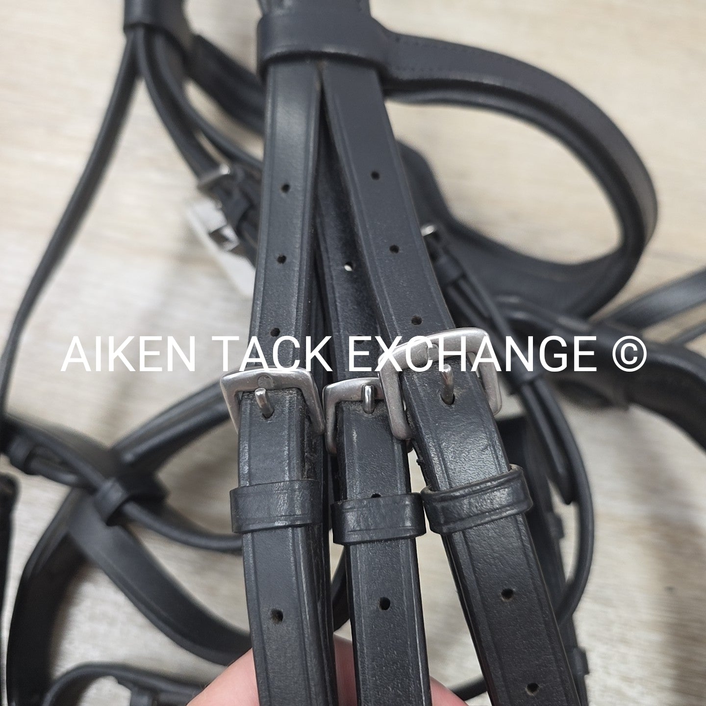 Grewal Equestrian Cobra Monorcown Bridle with Bradoon Hanger & Matching Reins, B