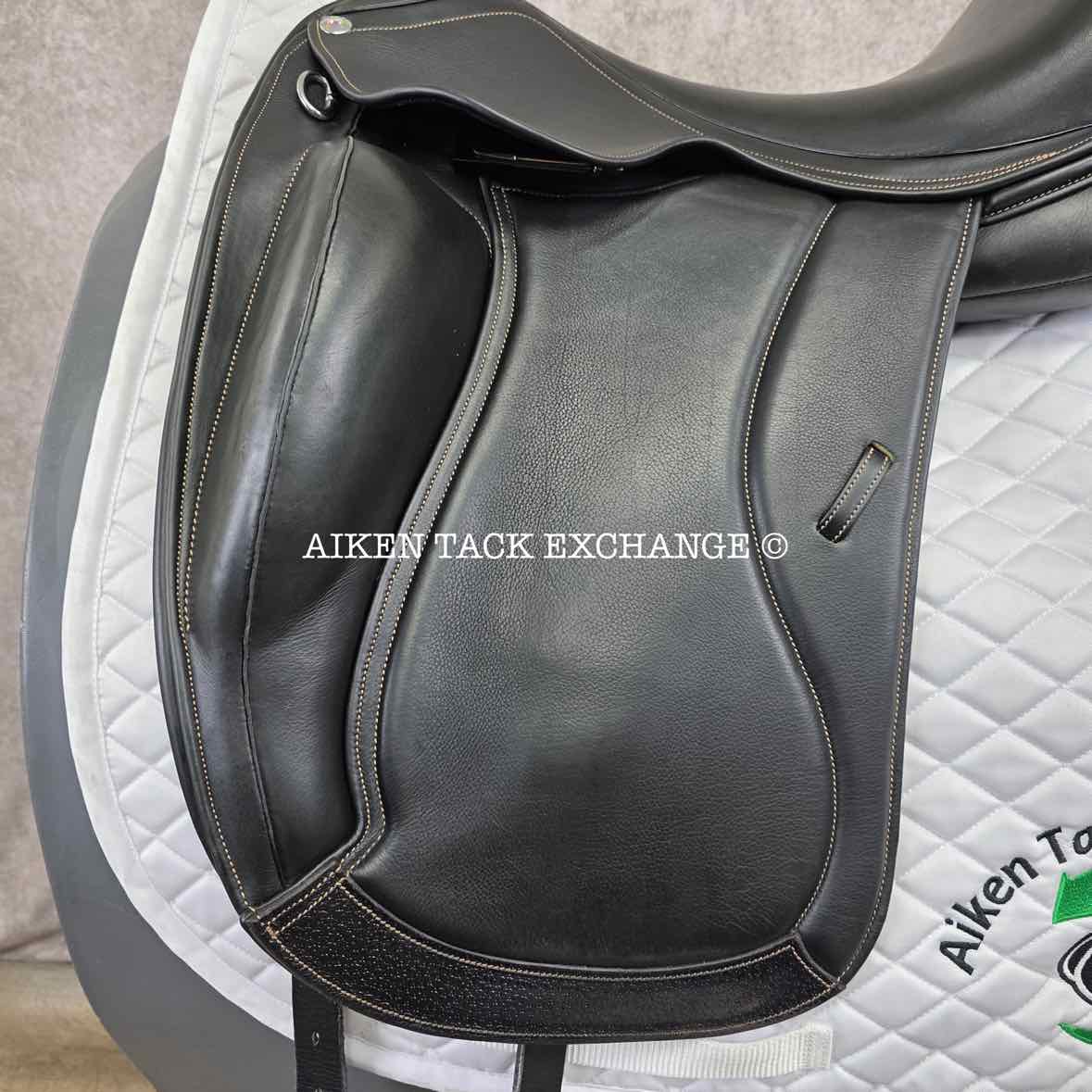Ruby Roo Rock Star Monoflap Dressage Saddle, 17.5" Seat, Adjustable Tree - Changeable Gullet, Wool Flocked Panels