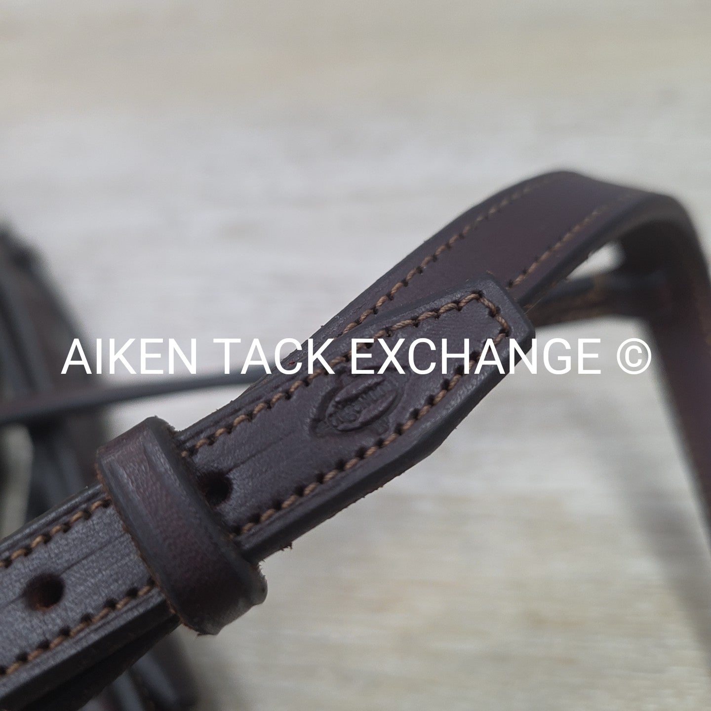 Edgewood Plain Raised Bridle, No Reins, Brown, Size Full