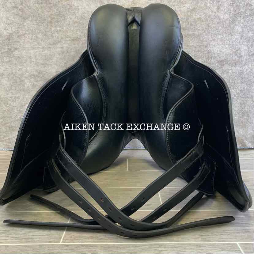 2002 Schleese JES Elite Dressage Saddle, 18.5" Seat, Medium Tree, Wool Flocked Panels