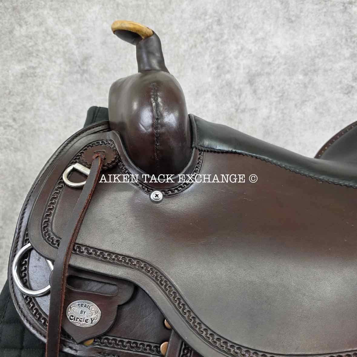 2007 Circle Y 2177 Draft Horse Park & Trail Western Saddle, 16" Seat, Extra Wide Tree, Comes with Matching Tack