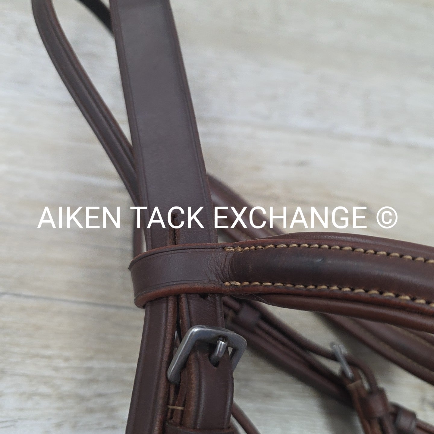 Fancy Stitched Bridle with Laced Reins, Brown, Size Full