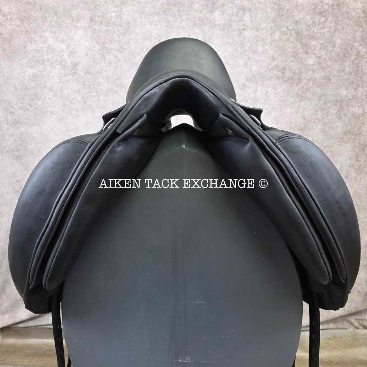 2022 MaxFlex Melina Pro Monoflap Dressage Saddle, 17" Seat, Flex Tree - Extra Wide (Adjustable), Wool Flocked Panels