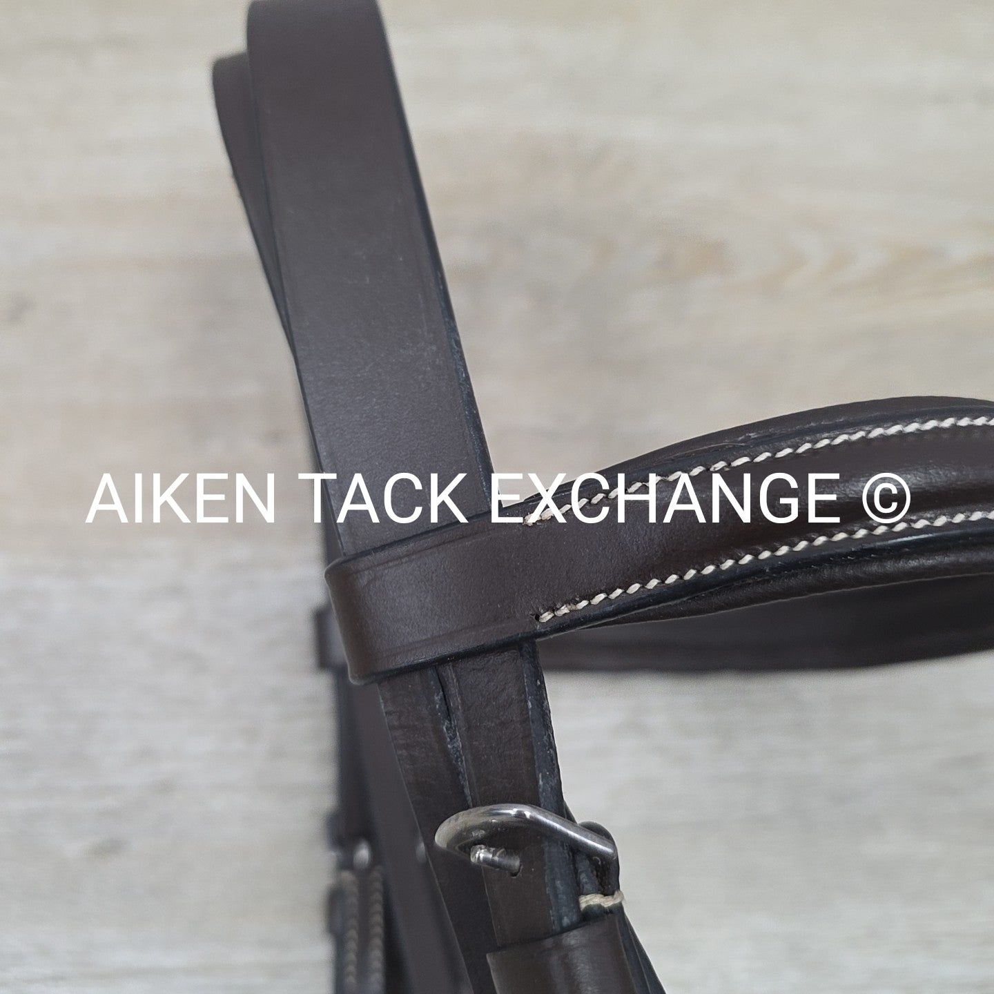 Pinnacle Padded Plain Raised Bridle with Laced Reins, Brown, Size Full