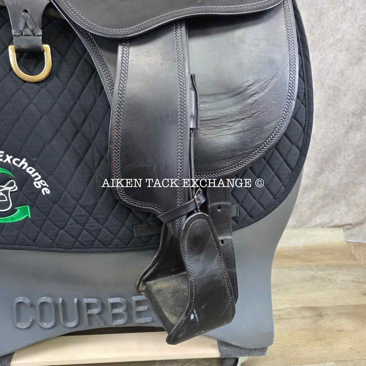 2005 Tucker 146 River Plantation Endurance Saddle, 17.5" Seat, Medium Tree - Semi QH Bars