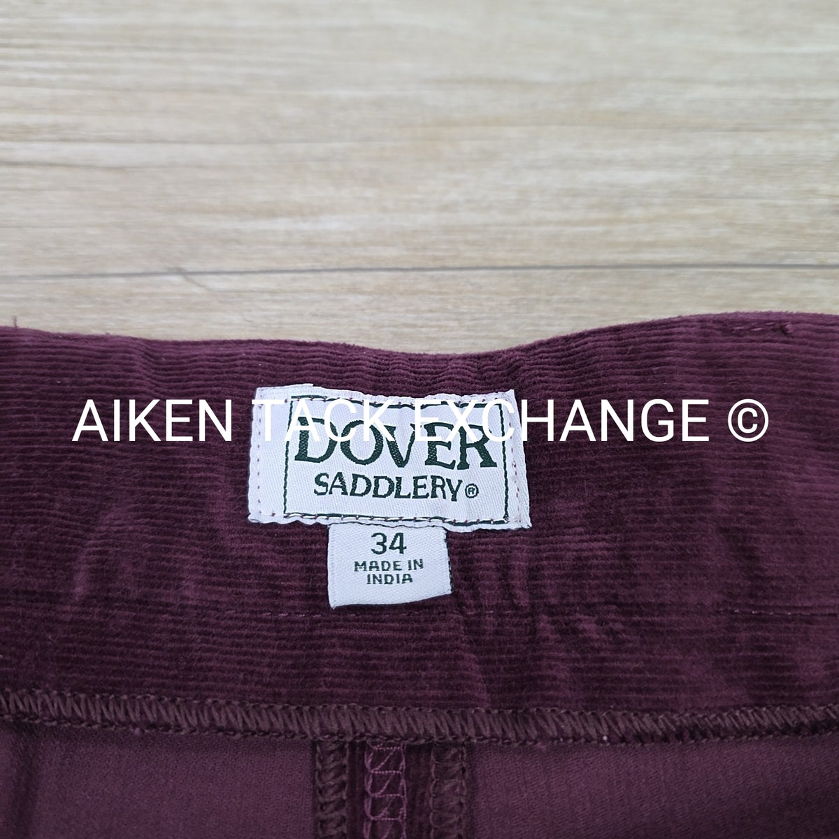 Dover Saddlery Silicone Grip Full Seat Corduroy Breeches, Women's 34