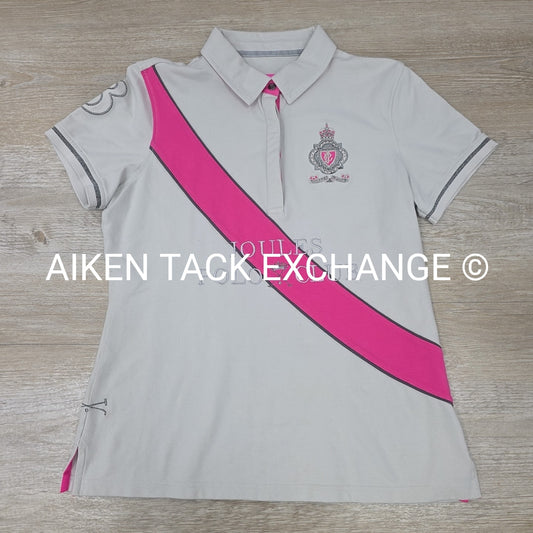 Joules Short Sleeve Polo Shirt, Women's Medium