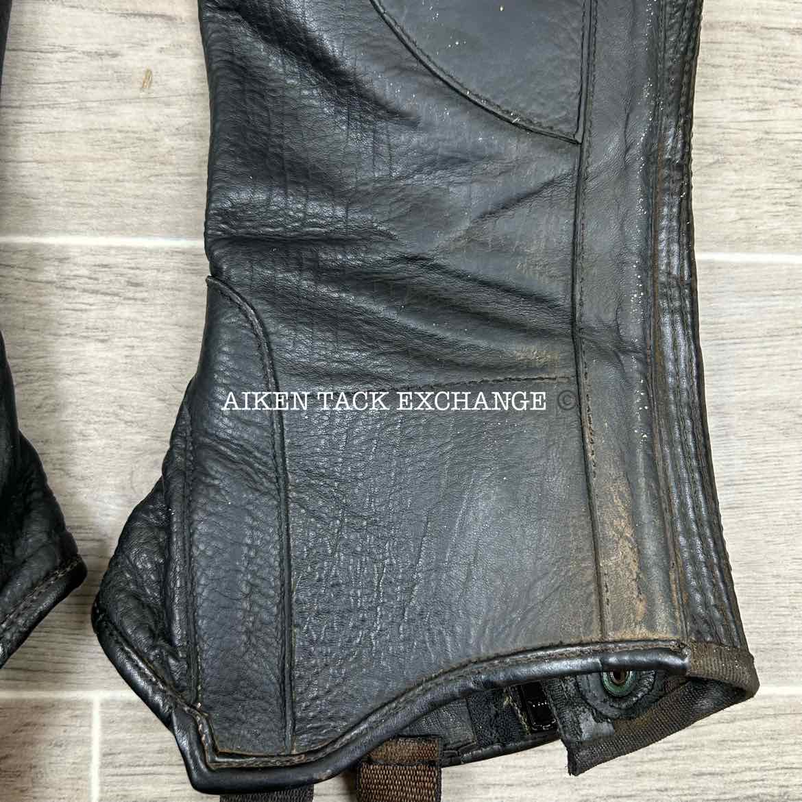 The Elite Leather Half Chaps, Size TL - S