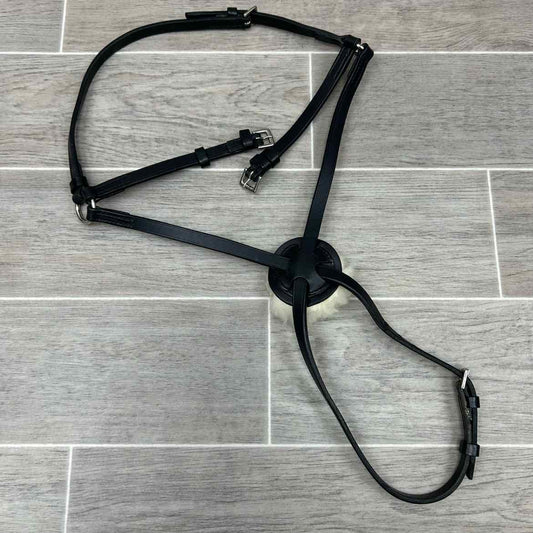 Stubben Figure 8 Noseband for Monocrown Bridle, Black, Size Full