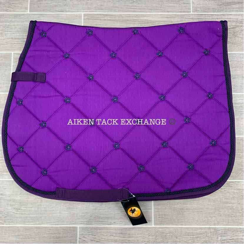 Centaur Hibiscus All Purpose Saddle Pad, Purple, Brand New