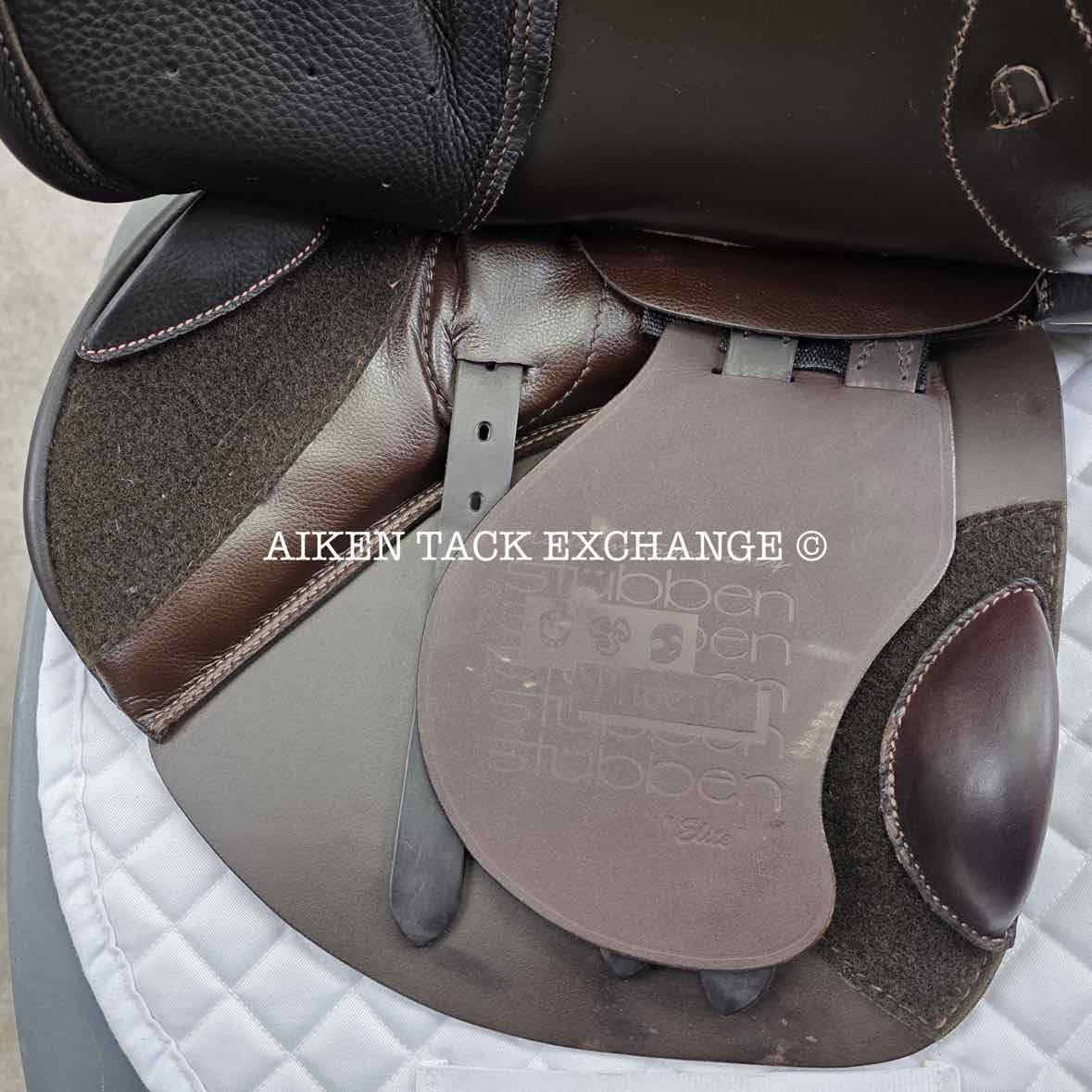 **SOLD** 2020 Stubben Phoenix Elite Jump Saddle, 17.5" Seat with Biomex, 28cm Tree - Medium, Wool Flocked Panels