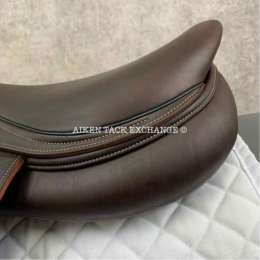 2017 Devoucoux Chiberta O Monoflap Jump Saddle, 17.5" Seat, 3AA Flap, Medium Wide Tree, D3D Panels, Full Buffalo Leather