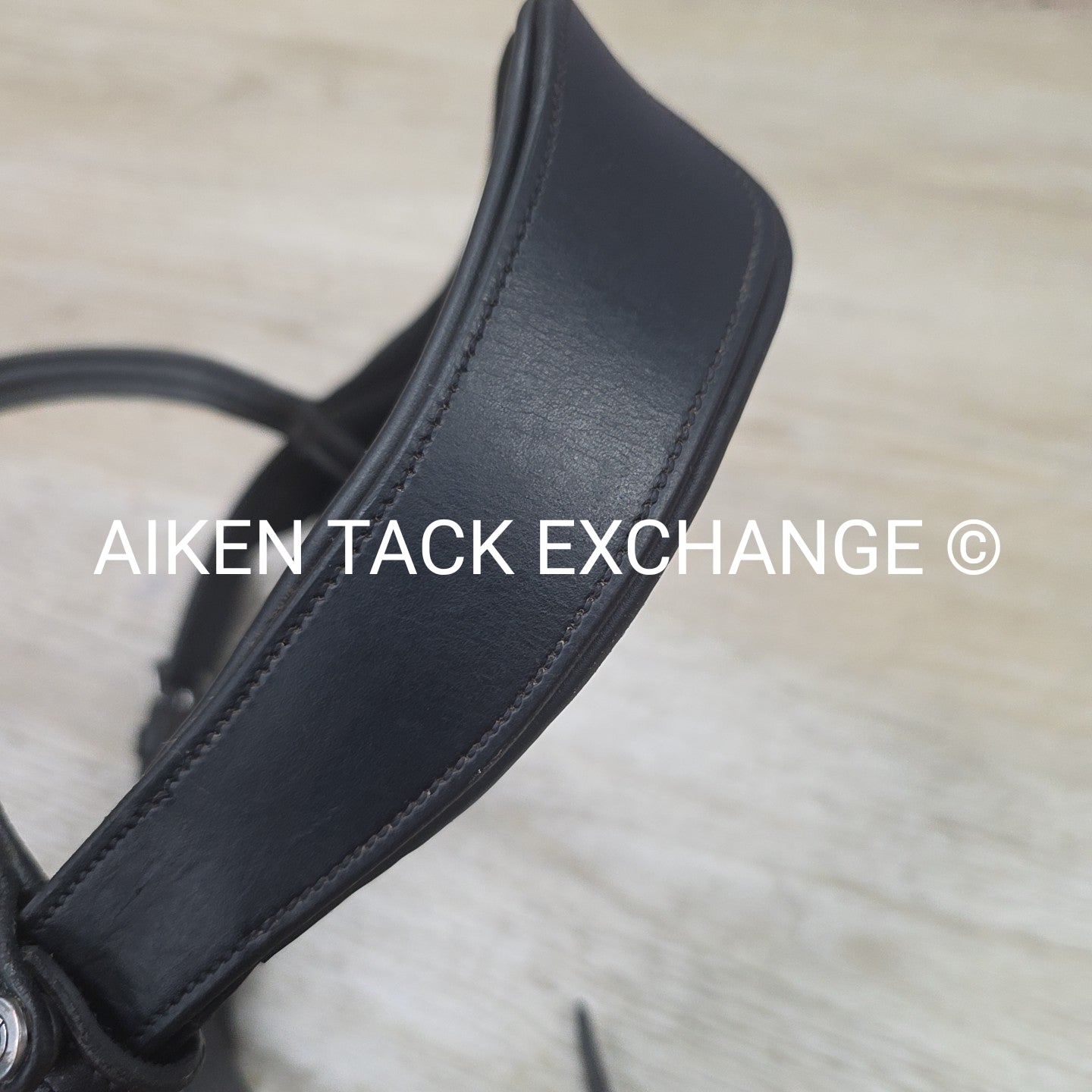 Montar Fair Snaffle Bridle, Missing Flash Strap, Rubber Reins, Black, Size Cob