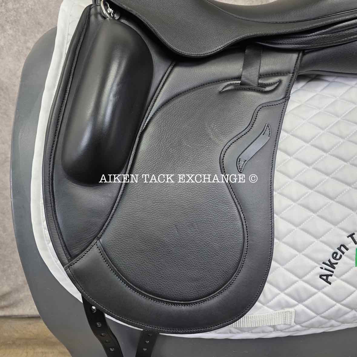 2023 Envy by Custom Saddlery Motion Monoflap Dressage Saddle, 17.5" Seat, Adjustable Tree, Wool Flocked Panels