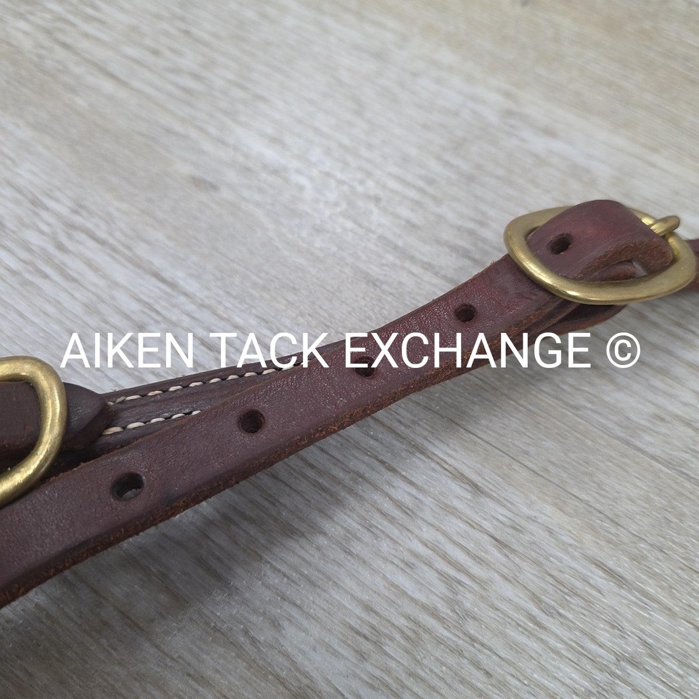 One Ear Headstall with Matching Split Reins & 4.5" Single Joint Loose Ring Bit